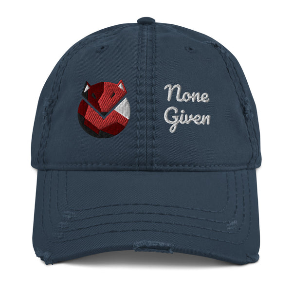 Fox - None Given Distressed Dad Hat