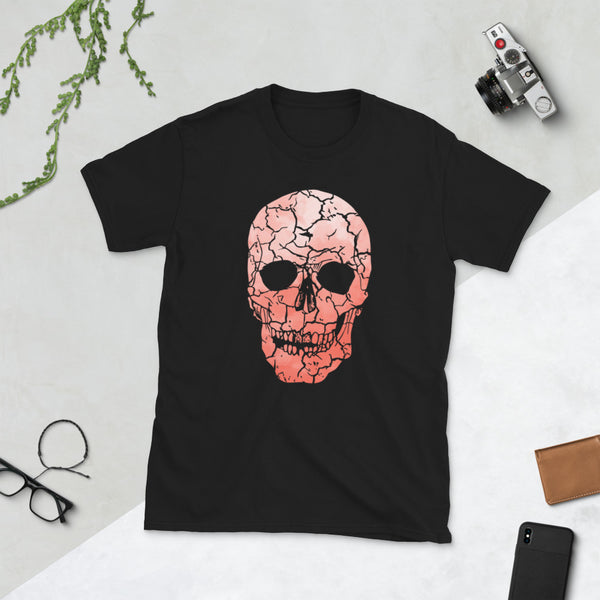Coral Skull Ring-Spun Cotton Short-Sleeve Unisex T-Shirt