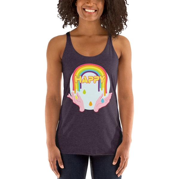 Happy Women's Racerback Tank