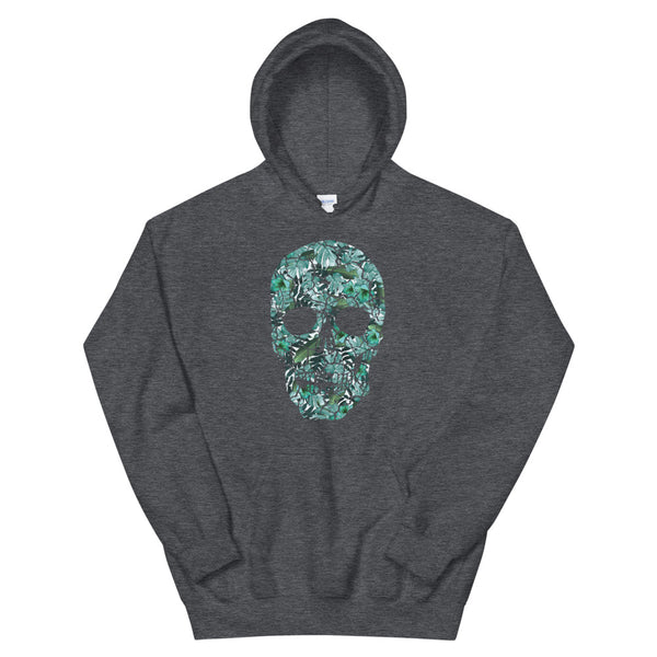 Blue Flowered Skull Ultra Soft Unisex Hoodie