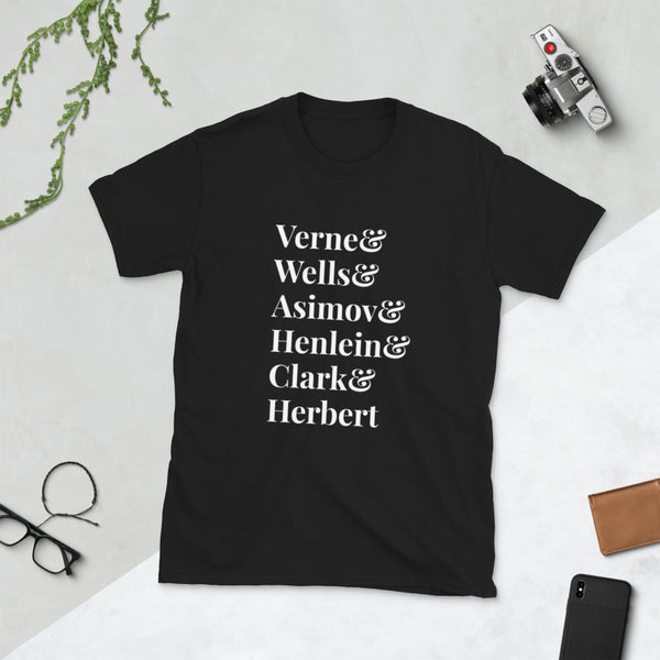 Science Fiction Authors Short-Sleeve Unisex T-Shirt