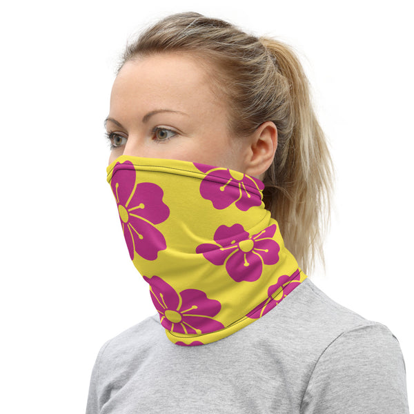 Hawaiian Flower Protective Mask & Neck Gaiter
