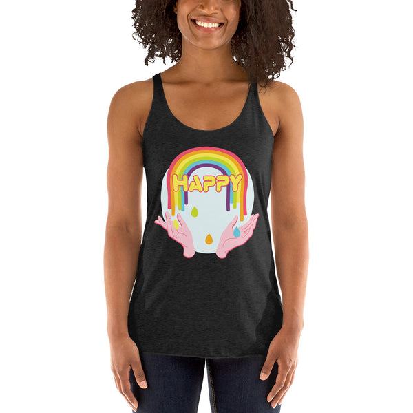 Happy Women's Racerback Tank