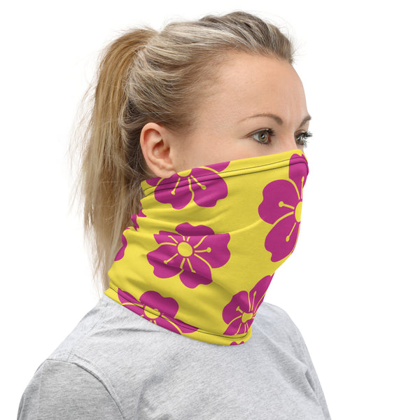 Hawaiian Flower Protective Mask & Neck Gaiter