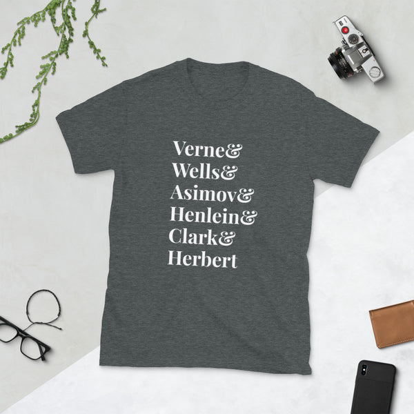 Science Fiction Authors Short-Sleeve Unisex T-Shirt