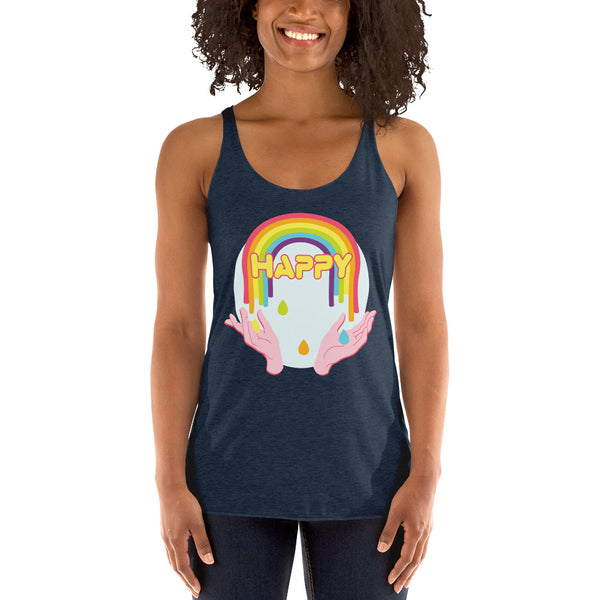 Happy Women's Racerback Tank