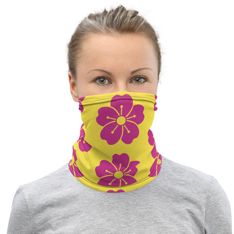 Hawaiian Flower Protective Mask & Neck Gaiter