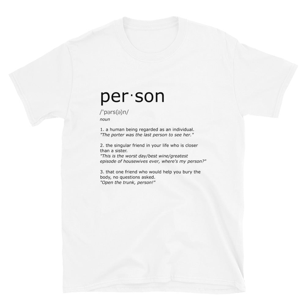Definition of a Person. Short-Sleeve Unisex T-Shirt