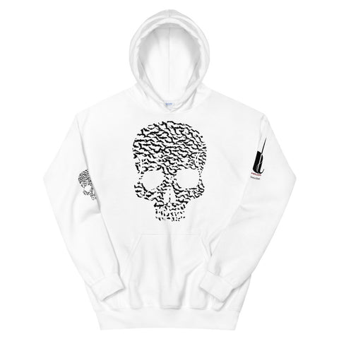 Skull with Bats Unisex Hoodie